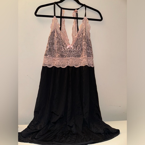 La Vie en Rose Pink Lace Nightie XL - Picture 3 of 6